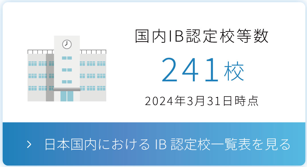 日本国内におけるIB認定校一覧表を見る